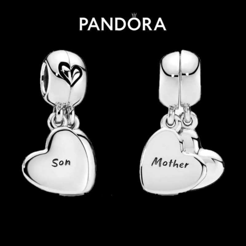 Pandora Mother Son Dangle Splitable Charm 797777EN16