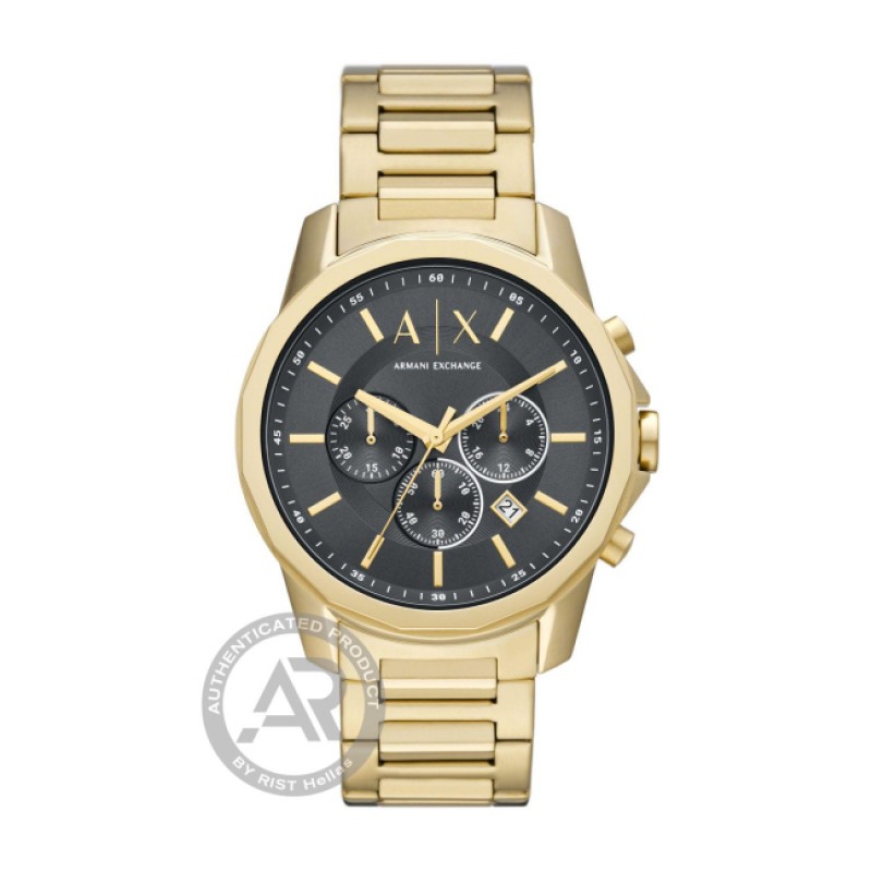 ARMANI EXCHANGE Banks Gold plated Black Dial AX1721