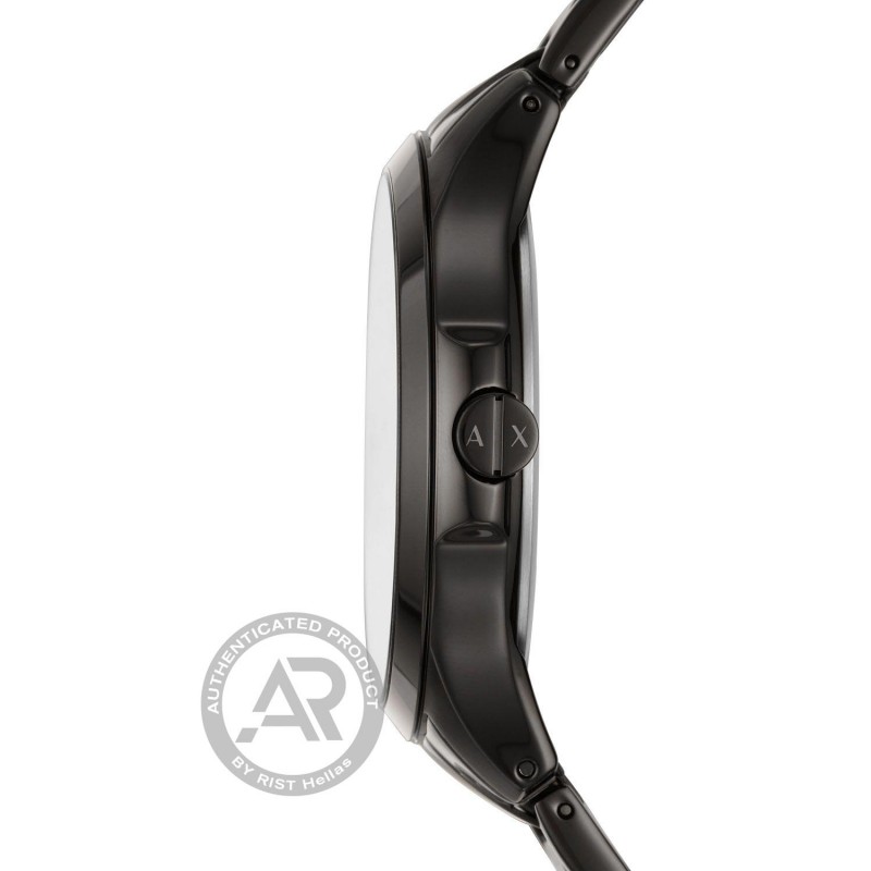 ARMANI EXCHANGE Hampton Black Stainless Steel Bracelet AX2413