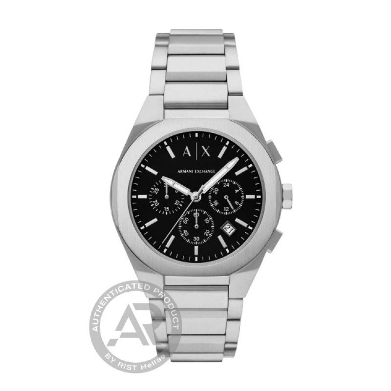 Armani Exchange Men`s Chronograph Black Dial AX4186