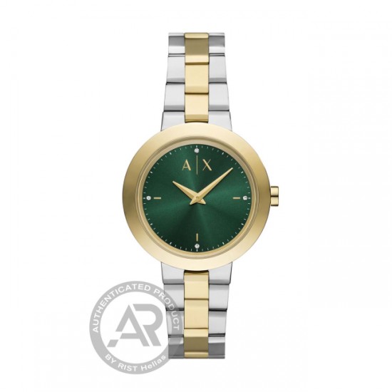 ARMANI EXCHANGE Lady's Two tone Green Dial AX5176