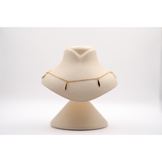 Χρυσό Κ14 Κολιέ με κρεμαστά 102233