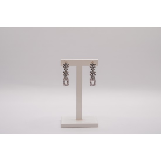 Λευκόχρυσα Κ14 Σκουλαρίκια με ζιργκόν 105934