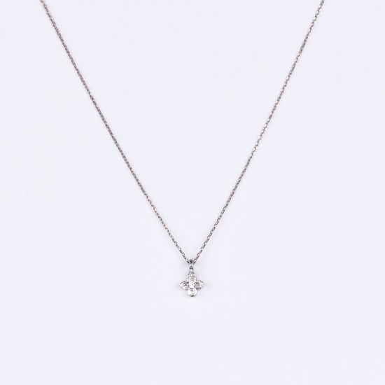 Λευκόχρυσο Κ14 Κολιέ με Ζιργκόν 107363