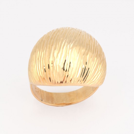 Χρυσό Κ14 Δακτυλίδι ματ 108457