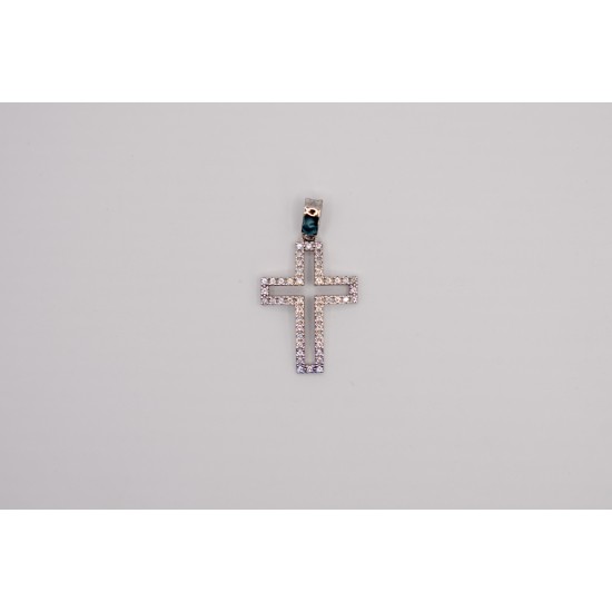 Λευκόχρυσος Κ14 Σταυρός με Ζιργκόν 67800