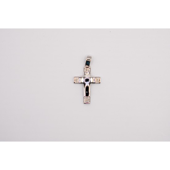 Λευκόχρυσος Κ14 Σταυρός με Ζιργκόν 87358