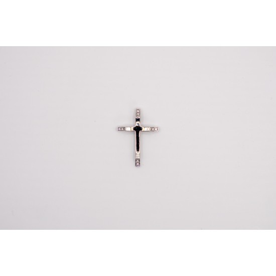 Λευκόχρυσος Κ14 Σταυρός με Ζιργκόν 90379
