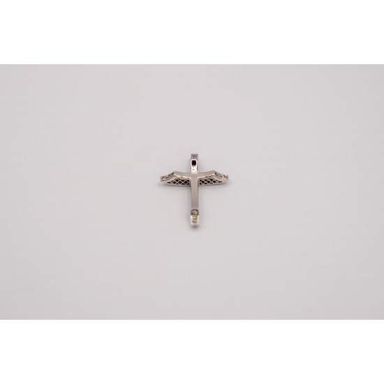 Λευκόχρυσος Κ14 Σταυρός με Ζιργκόν 90379