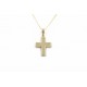Gold K14 Cross with Chain 90505
