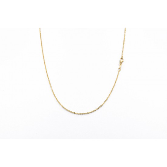 Χρυσός Κ14 σταυρός με καδένα 95090