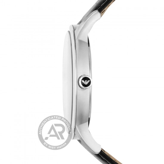 Emporio ARMANI Renato Black leather strap Men's watch AR11186 Emporio ARMANI Renato Black leather strap Men's watch AR11186