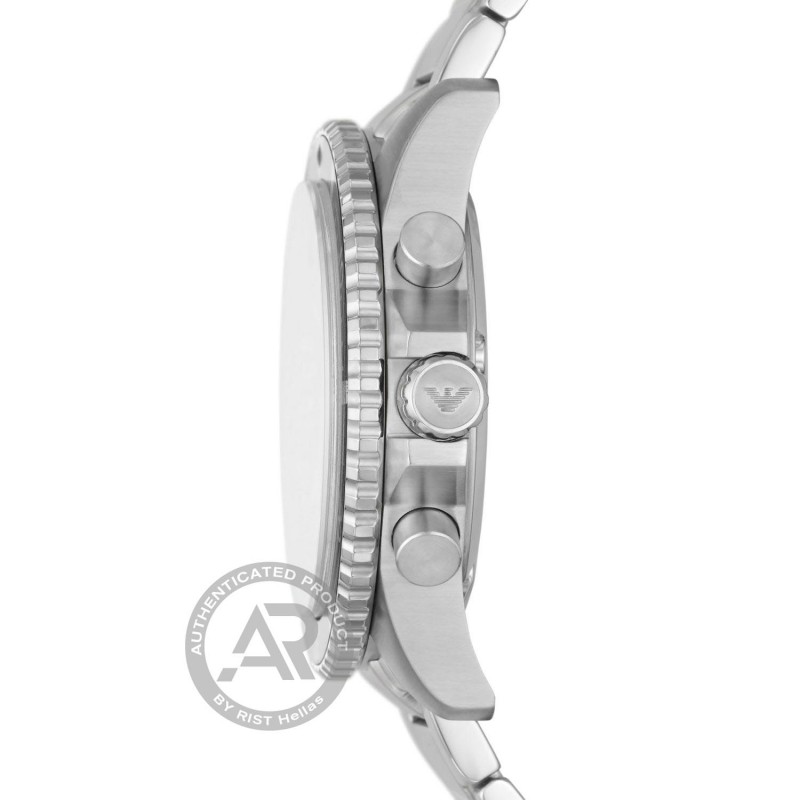 EMPORIO ARMANI Diver Chronograph Silver Stainless Steel Bracelet AR11360