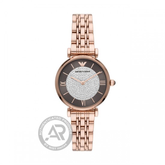EMPORIO ARMANI Lady's Watch Rose Gold plated with bracelet AR11402