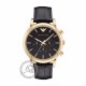 Emporio ARMANI Luigi Black Leather Strap Men's watch  AR1917 