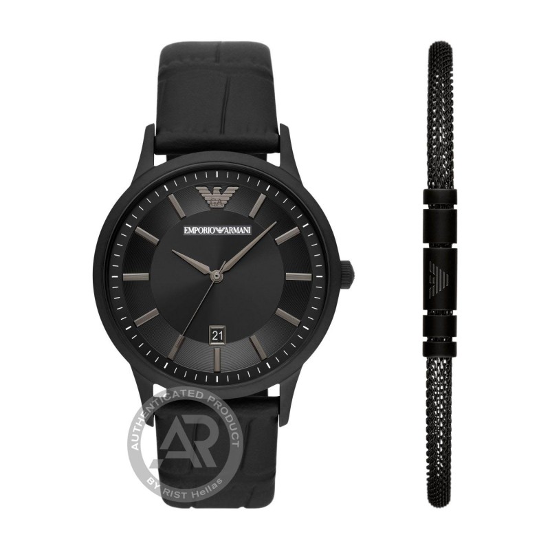 emporio armani black bracelet