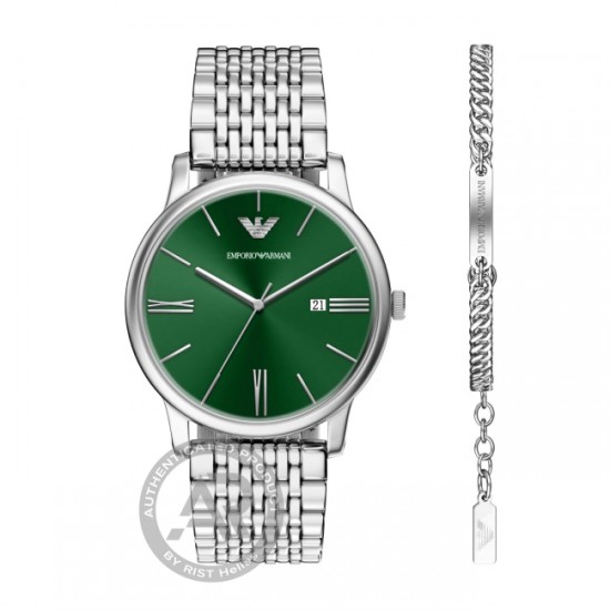 EMPORIO ARMANI Green Dial AR80087SET