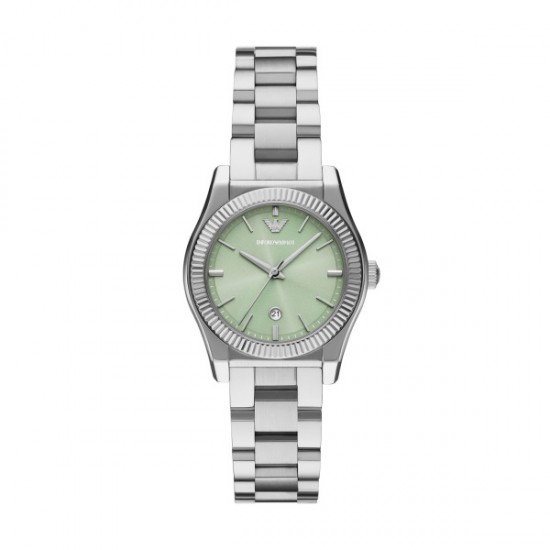 EMPORIO ARMANI Steel Lady's Watch with Green Dial AR11656