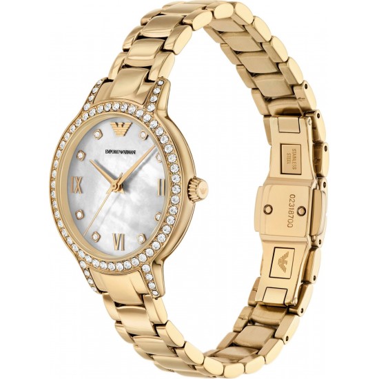 EMPORIO ARMANI Lady's Gold plated Watch with MOP Dial AR11652 EMPORIO ARMANI Lady's Gold plated Watch with MOP Dial AR11652
