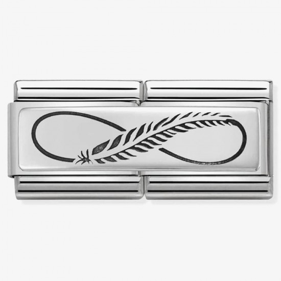 Nomination Double Link Feather Infinity 330710/12