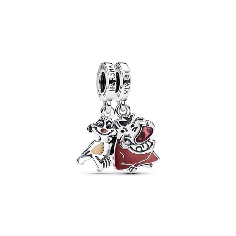 PANDORA Disney Lion King Timon & Pumbaa Splittable Dangle 793357C01