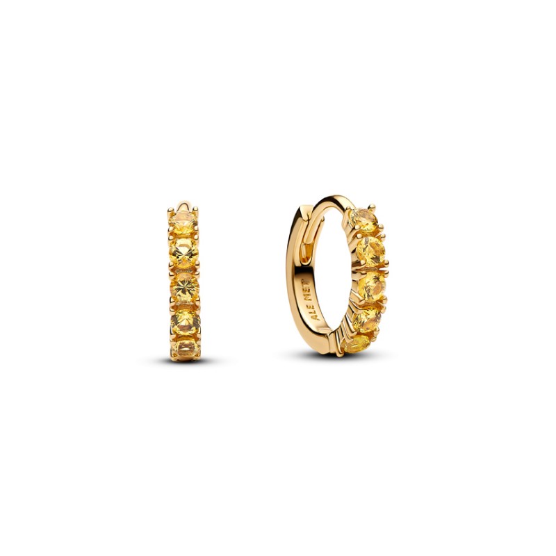 Pandora Yellow Hyggie Earrings 263849C01