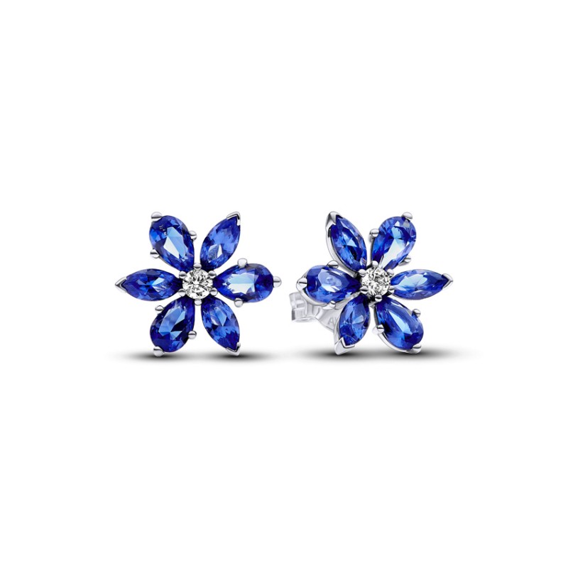 Pandora Sparkling Blue Herbarium Cluster Stud Earrings 292407C01