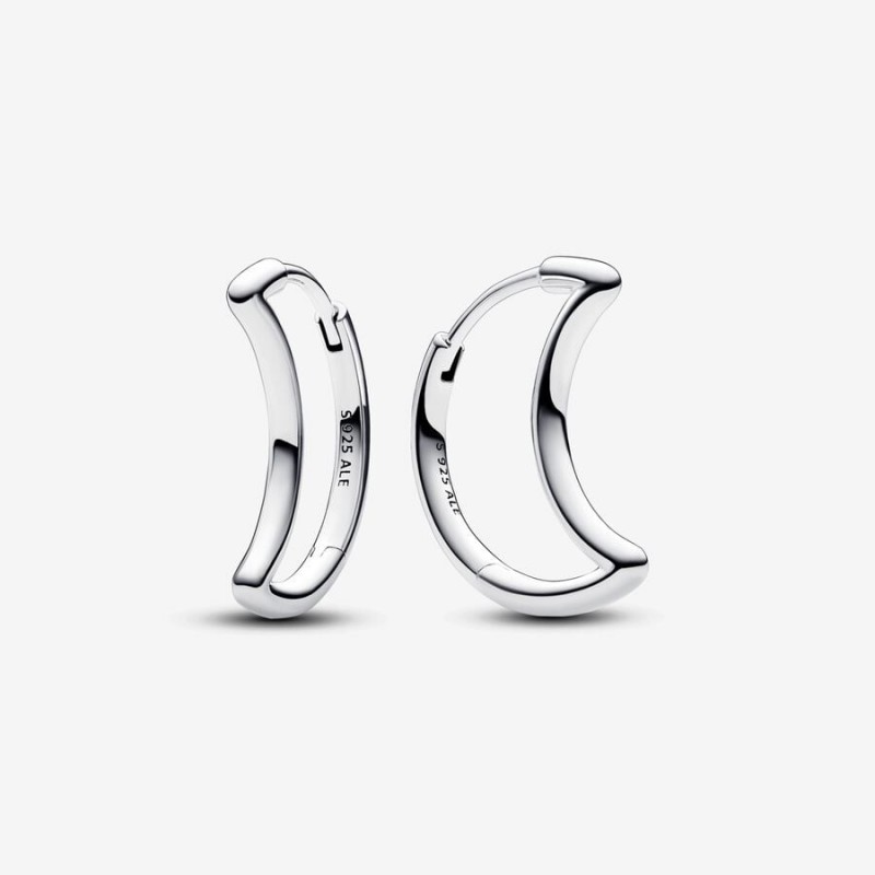 Pandora Moon Hoop Earrings 292989C00