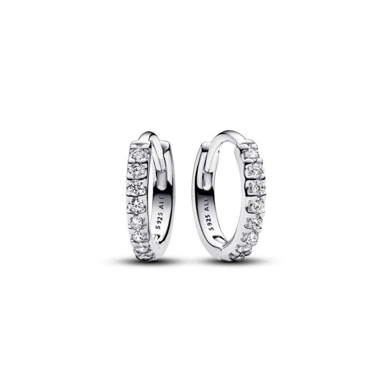 Pandora Sparkling Huggie Hoop Earrings 293015C01