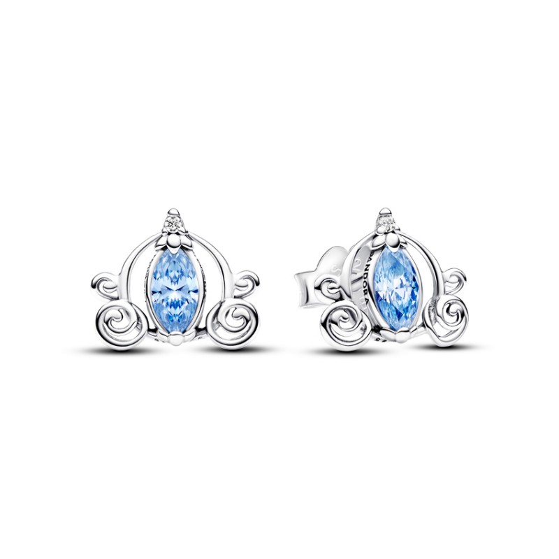 Pandora Disney Cinderella's Carriage Stud Earrings 293060C01