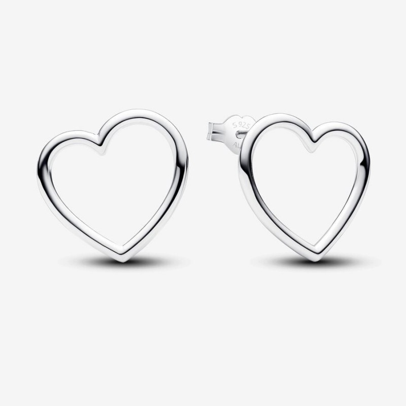 Pandora Front-facing Heart Stud Earrings 293077C00