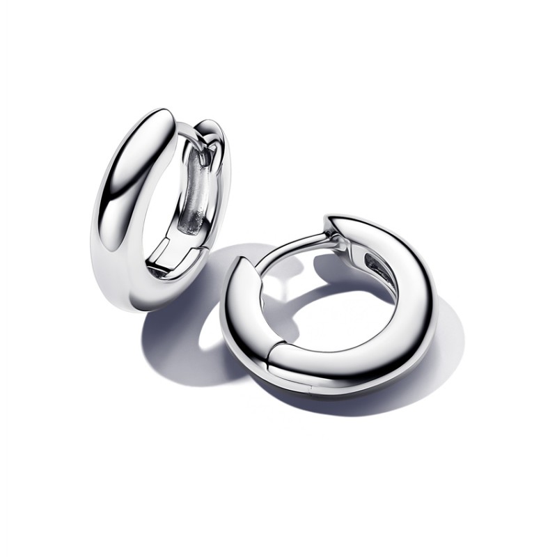 Pandora Round Hoop Earrings 293320C00