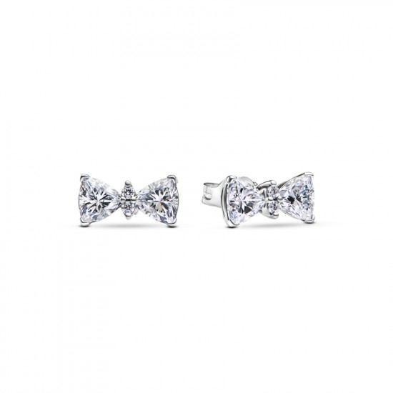 Pandora Sparkling Bow Stud Earrings 293506C01