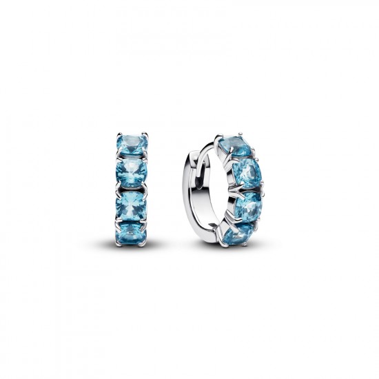 Pandora Light Blue Hoop Earrings 293851C02