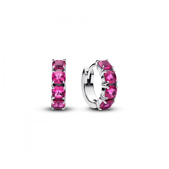 Pandora Pink Hoop Earrings 293851C02