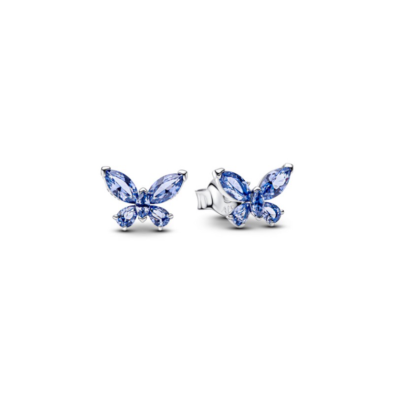 Pandora Blue Butterfly Stud Earrings 294230C01