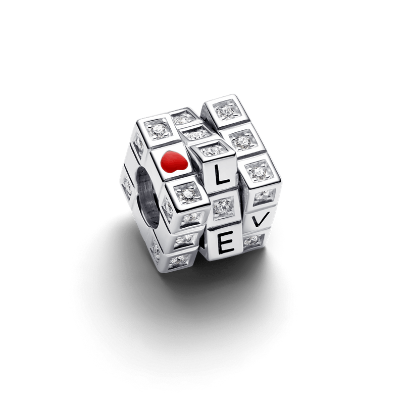 Pandora Moveable Cube Love Charm 793672C01