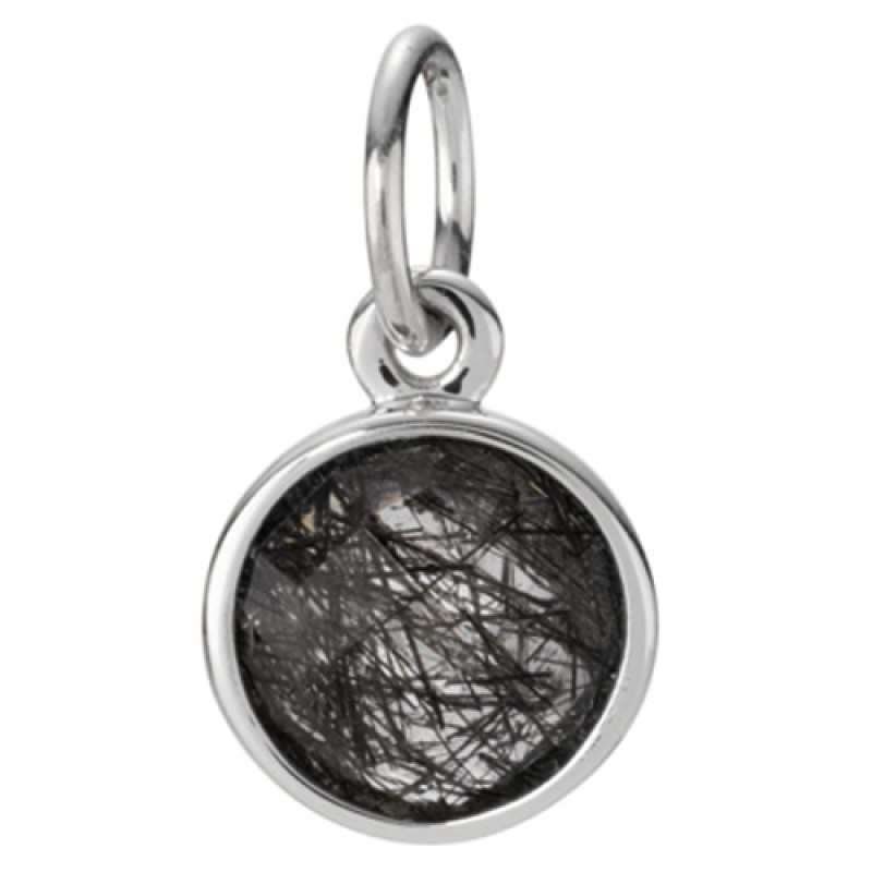 Pandora Silver Rutile Tourmalinated Quartz Pendant Charm 390173BRU