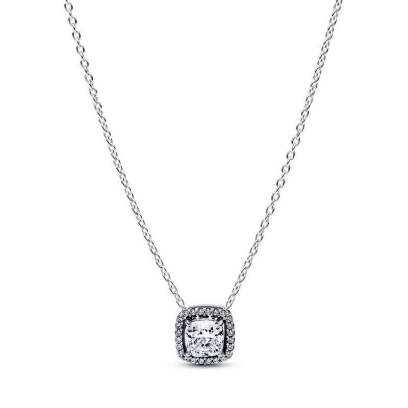 Pandora Timeless Halo Pendant Collier Necklace 393560C02