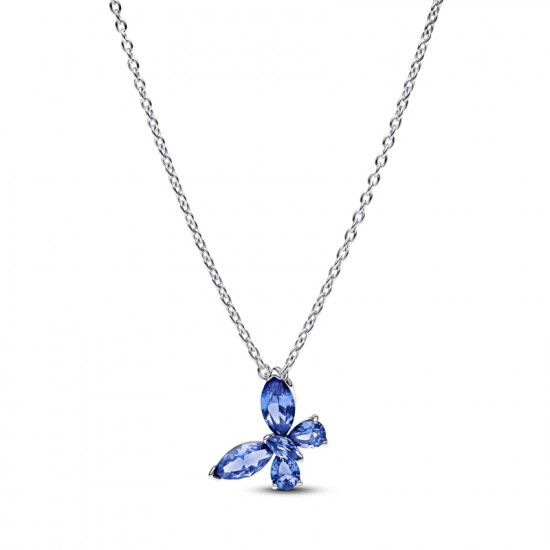 Pandora Blue Butterfly Necklace 394232C01