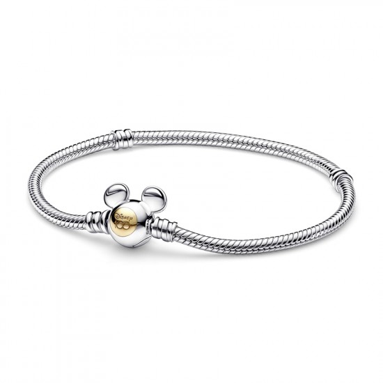 Pandora Disney 100th Anniversary Moments Snake Chain Bracelet Gold K14 592514C00