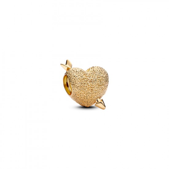 Pandora Gold plated Cupid Heart Charm 763666C00