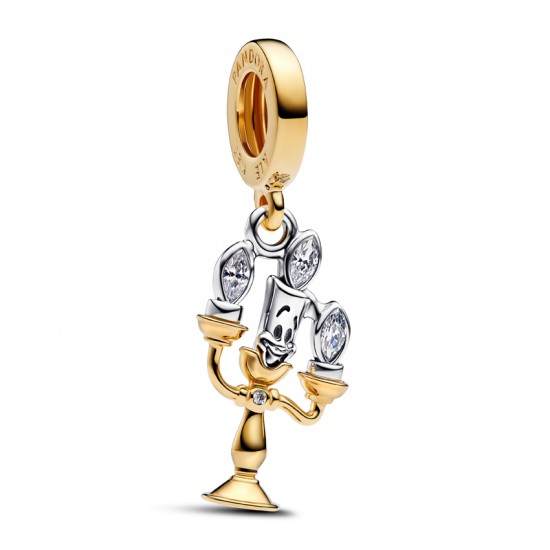 Pandora Disney Beauty and the Beast Lumiere Dangle Charm 763985C01
