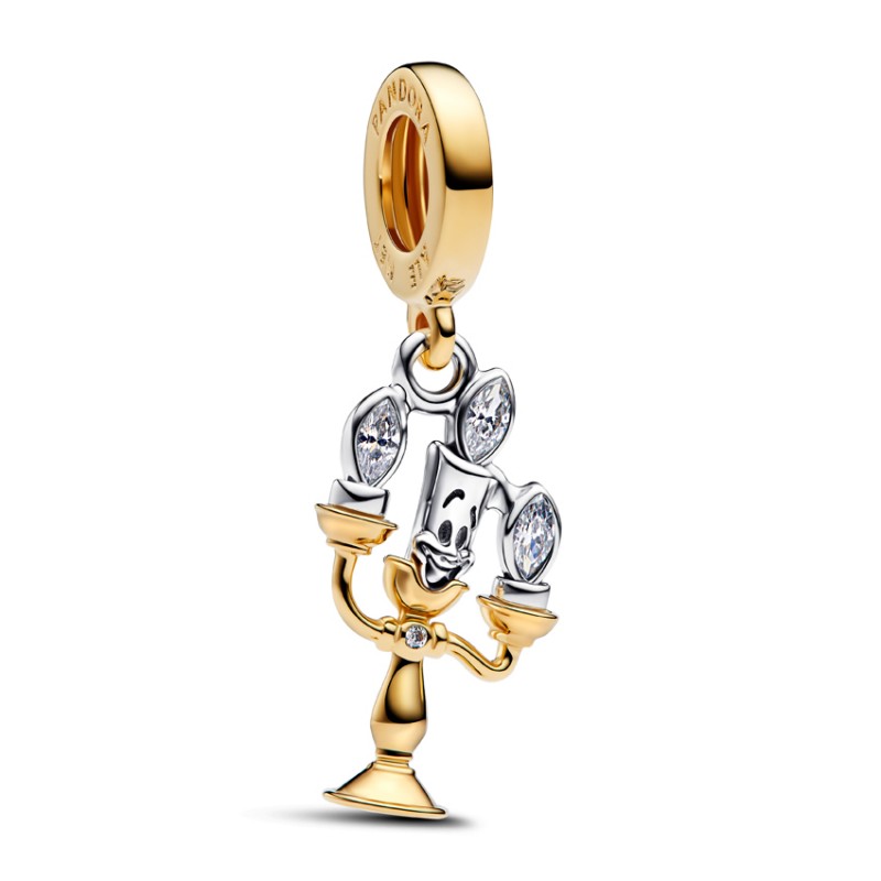 Pandora Disney Beauty and the Beast Lumiere Dangle Charm 763985C01