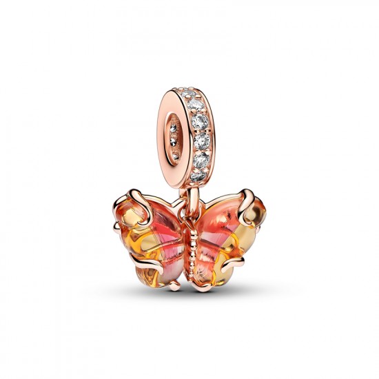 Pandora Pink and Yellow Butterfly Dangle Charm 782698C01