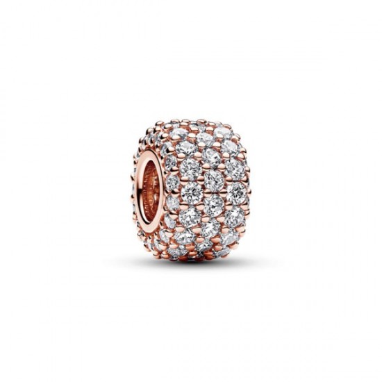 Pandora Rose Sparkling Triple Band Pave Charm 782820C01