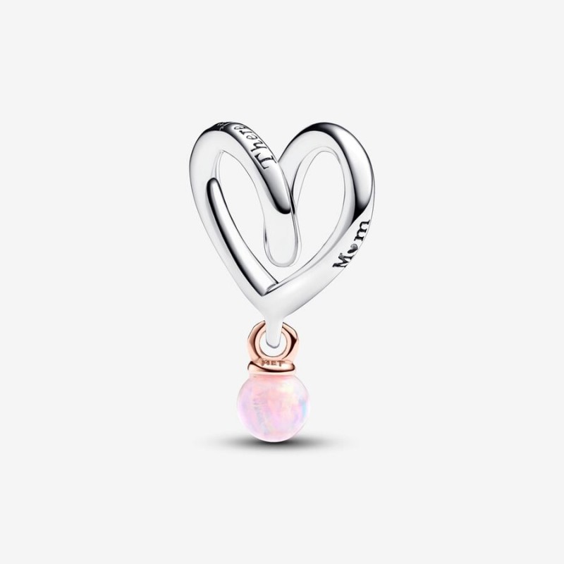 Pandora Mum Two-tone Wrapped Heart Charm 783242C01
