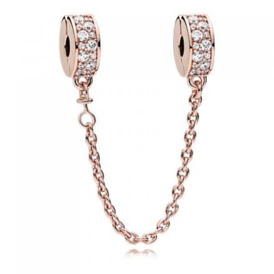 Pandora Rose Shinning Elegance Rose Safety Chain 786322CZ