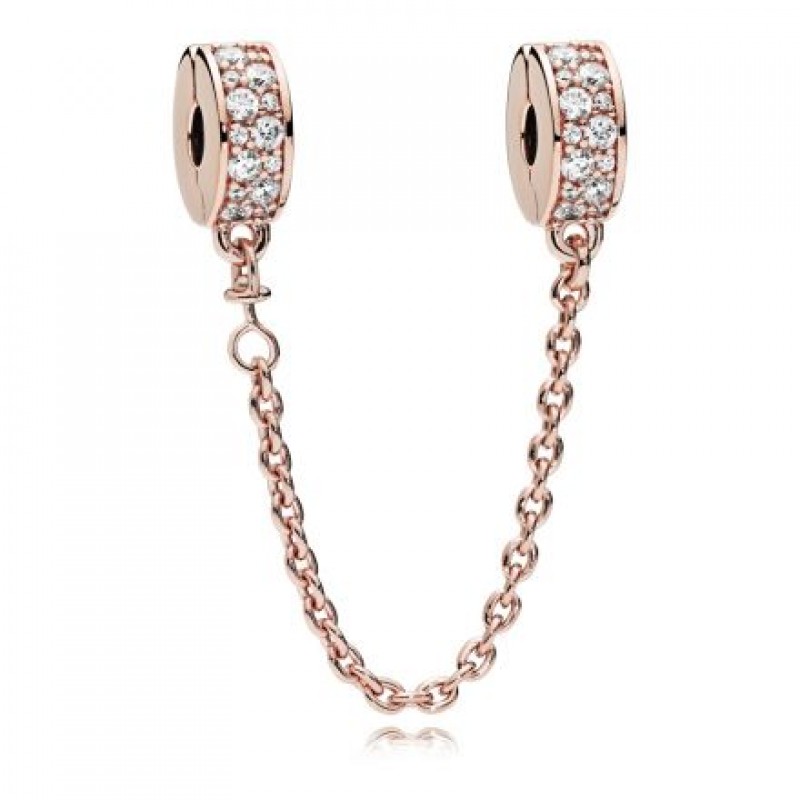Pandora Rose Shinning Elegance Rose Safety Chain 786322CZ