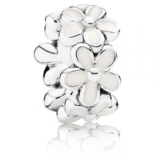 Pandora Darling Daisies White Charm 791495EN12 Pandora Darling Daisies White Charm 791495EN12